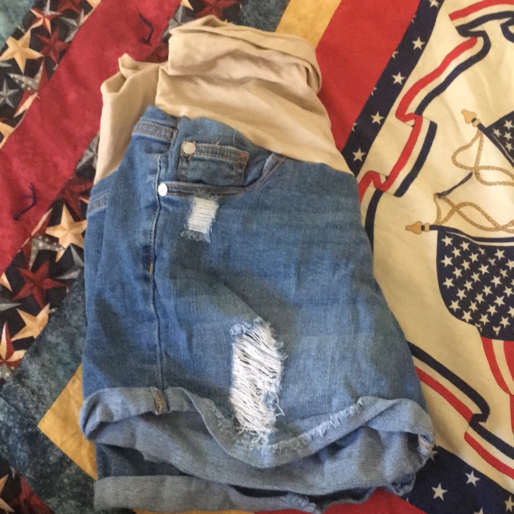 Indigo Blue Maternity shorts